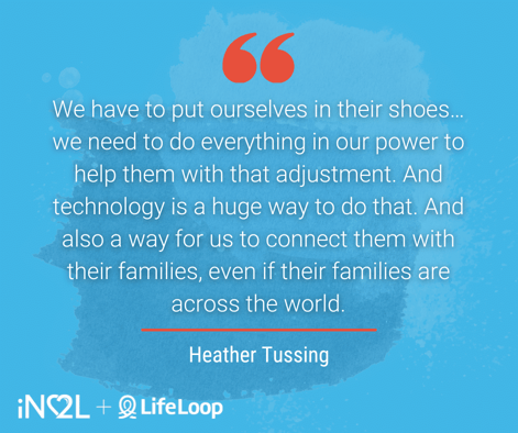 We have to put ourselves in their shoes... we need to do everything in our power to help them with that adjustment