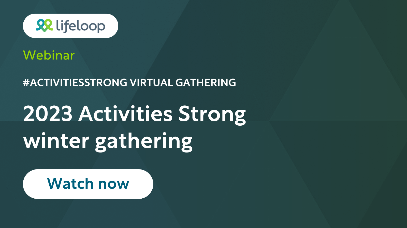 2023 Activities Strong Winter Gathering in white text on dark green background